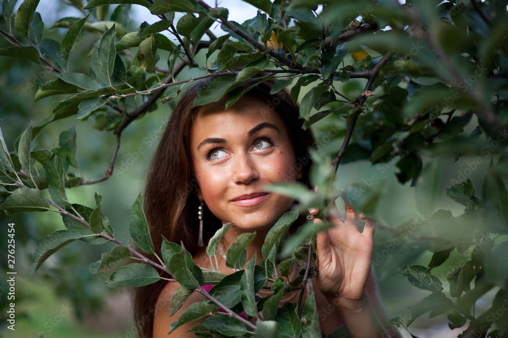 Beautiful young woman outdoor portrait Beautiful young woman outdoor portrait