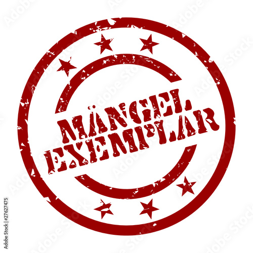 stempel mängelexemplar I