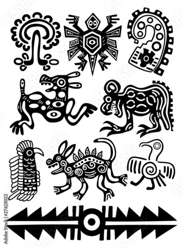 Vector American Indian traditional patterns