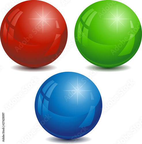 Set of color pearl