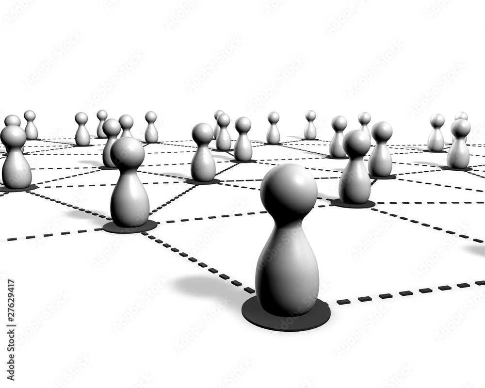 Obraz premium Business, Community, Social Media