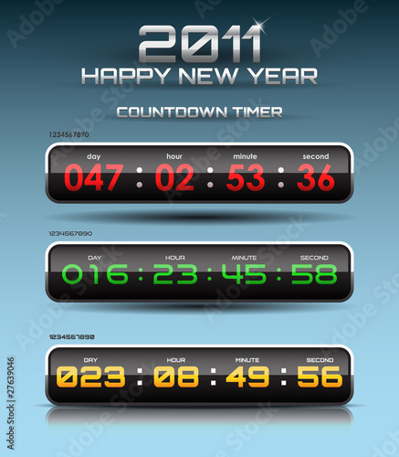 Vector countdown timer