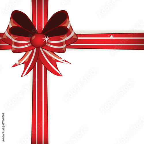 Gift red bow
