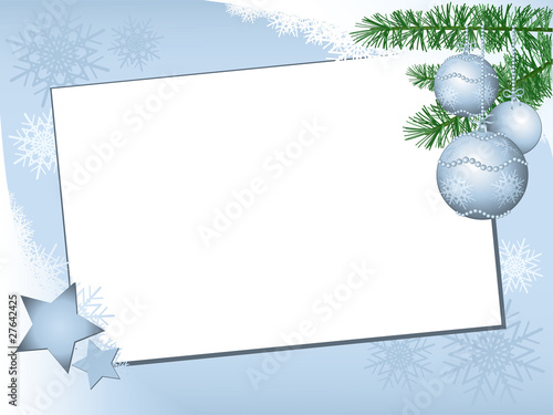Christmas background silver