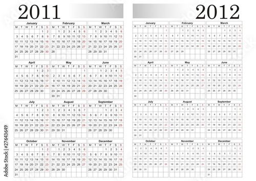 2011-2012 calendar