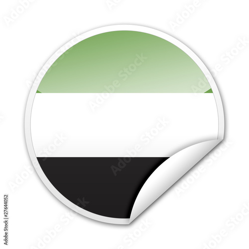 Free Download Pegatina bandera Extremadura con reborde - GFXLoad