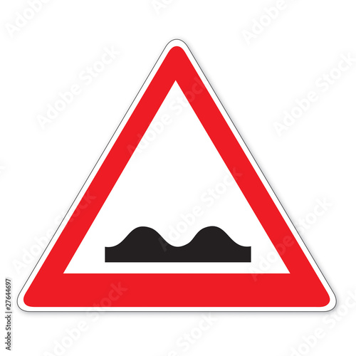 Schild (16) Unebene Fahrbahn