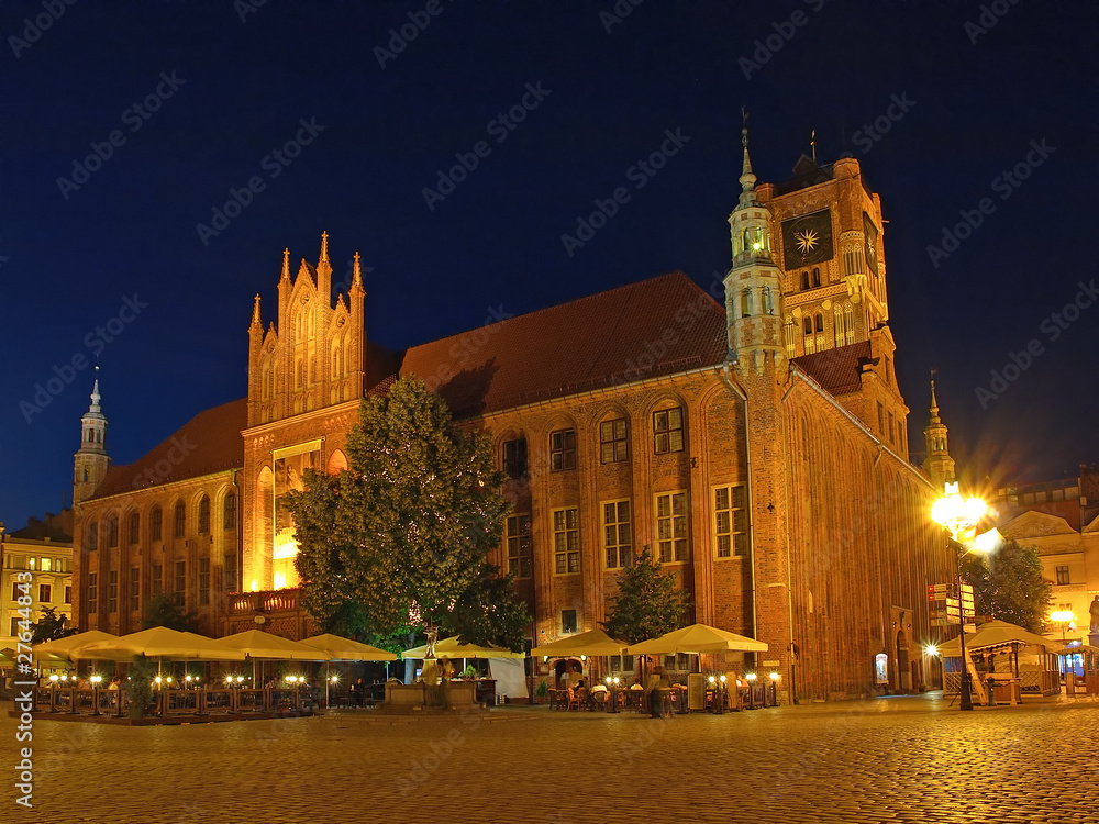 Fototapeta premium Old Town Hall in Torun, Poland