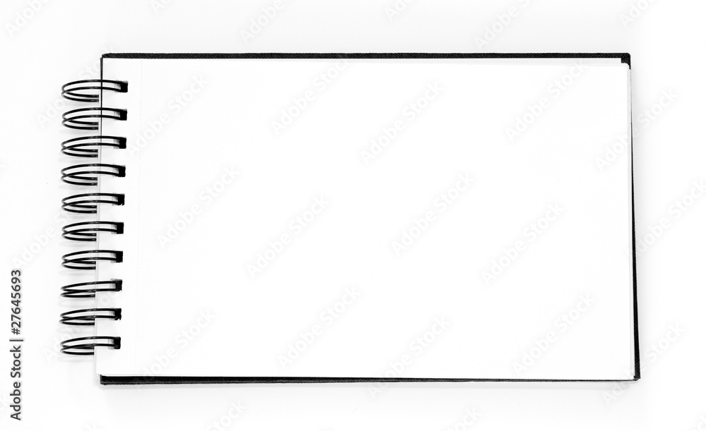 sketch book with blank page for your text or photo sketch book with blank page for your text or photo