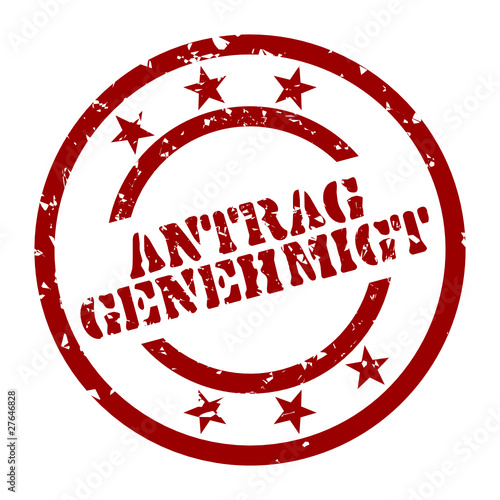 stempel antragn genehmigt I