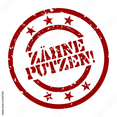 stempel zähne putzen! I