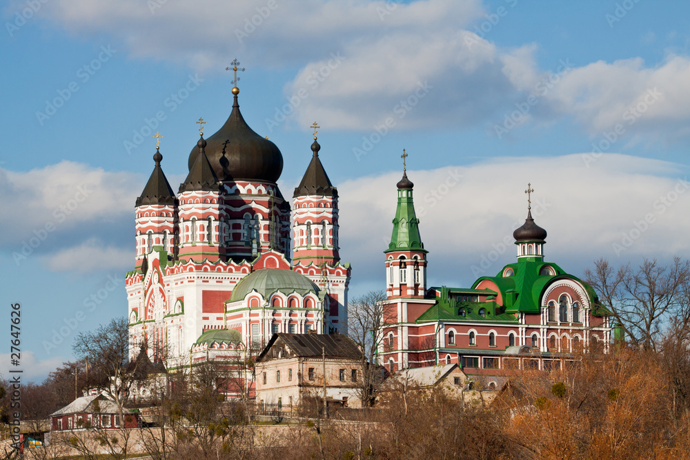 Obraz premium Panteleymon church in Kyiv, Ukraine.