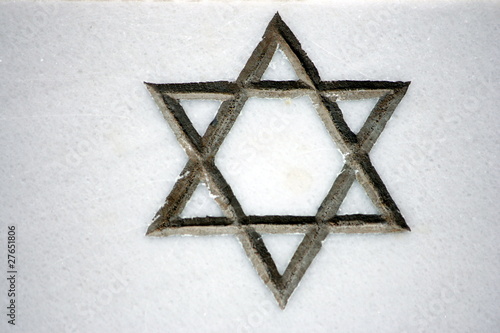 stella di David su un muro