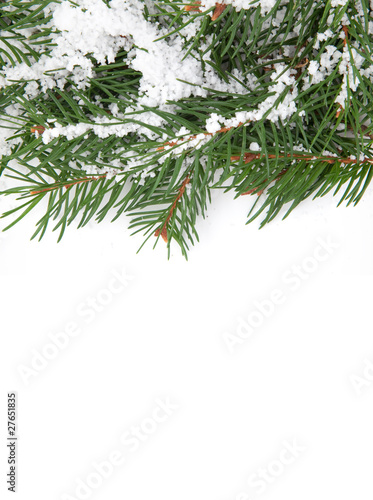 Christmas framework with snow © Sergii Figurnyi