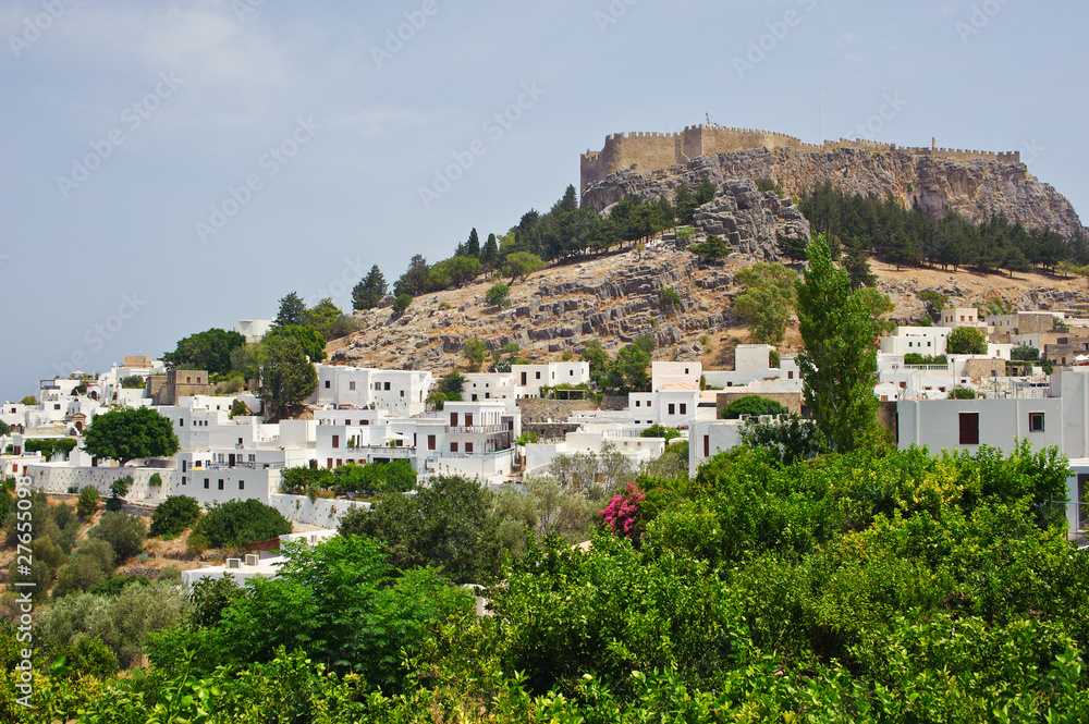 Akropolis von Lindos in Griechenland