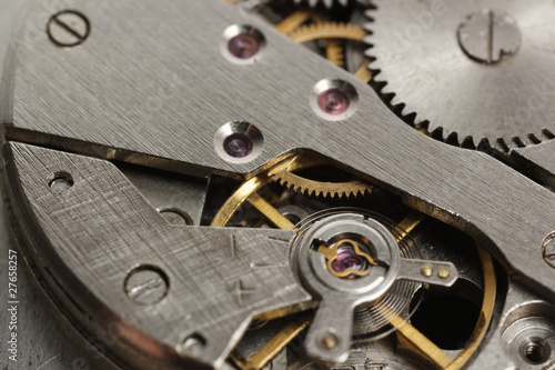 Wallpaper Mural close up view of gears from mechanism Torontodigital.ca