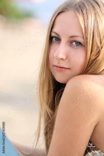 Portrait of fresh young woman