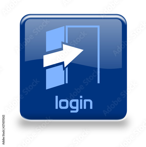 Button Login blau