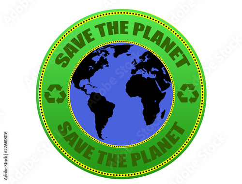 Save the Planet label