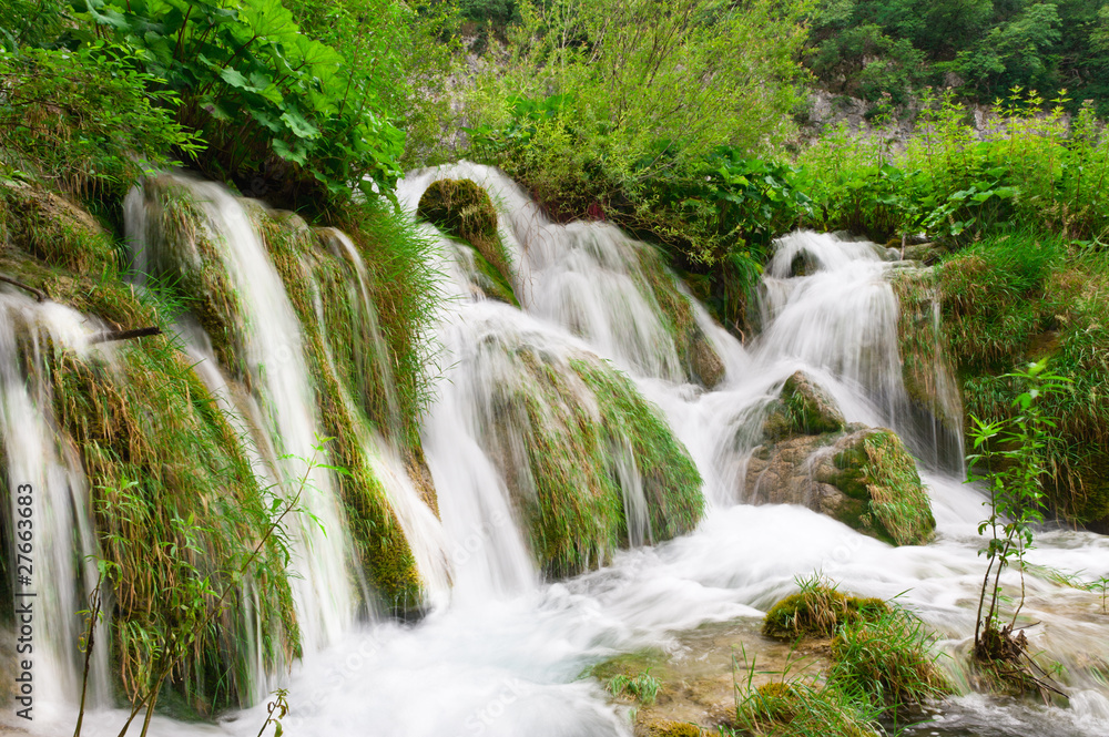 Waterfalls in national park. Plitvice, Croatia. Waterfalls in national park. Plitvice, Croatia.