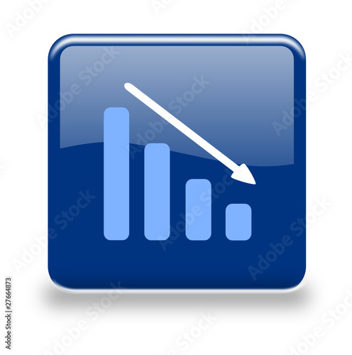 Button Chart 2 blau