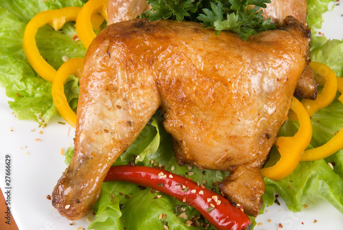 roasted chicken ham