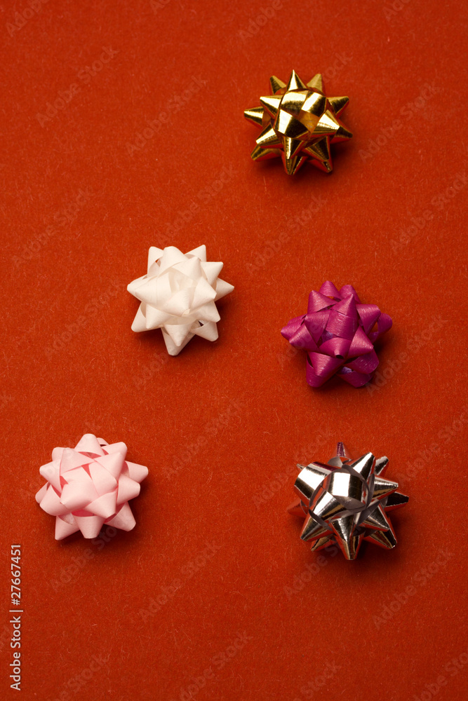 Bows isolated on the white background