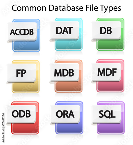 Database File Type Icons