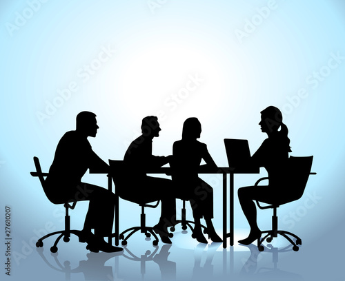 Besprechung im Team