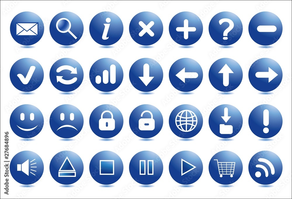 web internet icons and buttons web internet icons and buttons