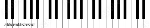 Piano keyboard banner photo