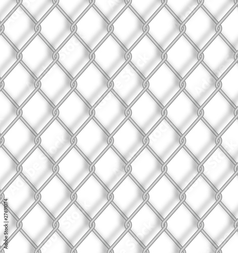 Wire fence. Vector.