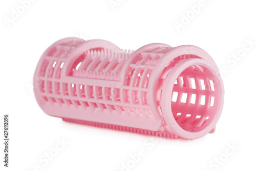 Pink hair roller