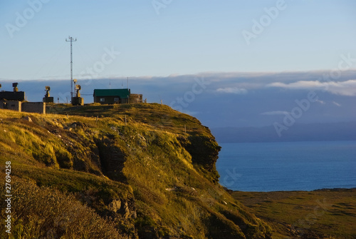 meteorological station on the coast of the Arctic Ocean