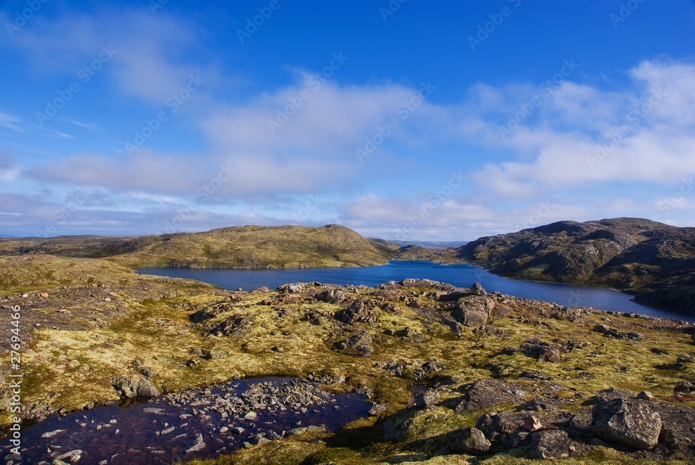 Musta Tunturi. Ridge on the Kola Peninsula, Arctic Russia Musta Tunturi. Ridge on the Kola Peninsula, Arctic Russia