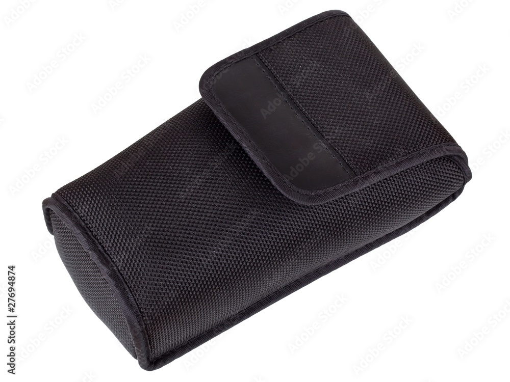 Black case isolated on white background Black case isolated on white background