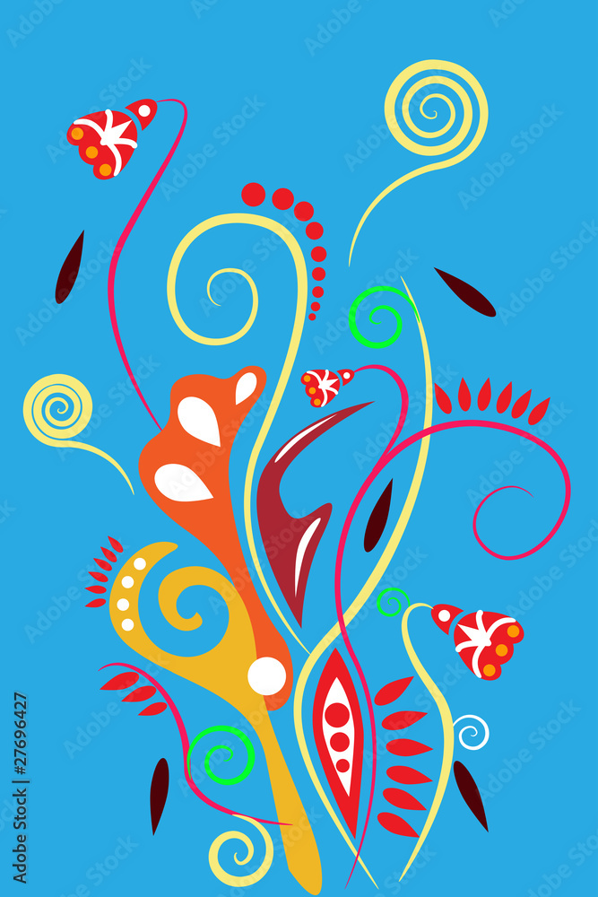 Floral abstract background Floral abstract background