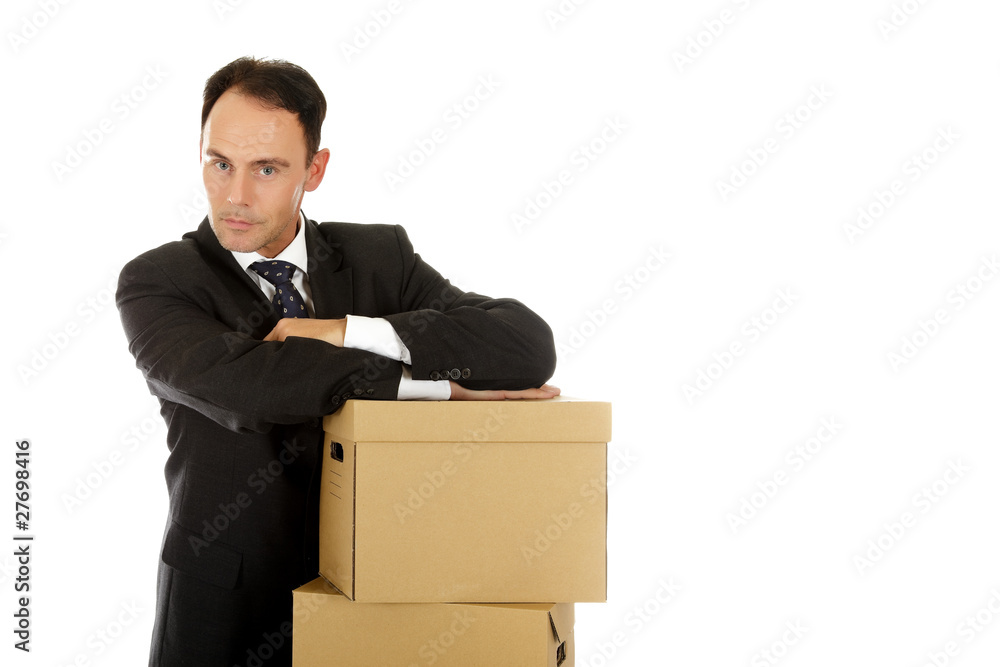 Attractive caucasian businessman