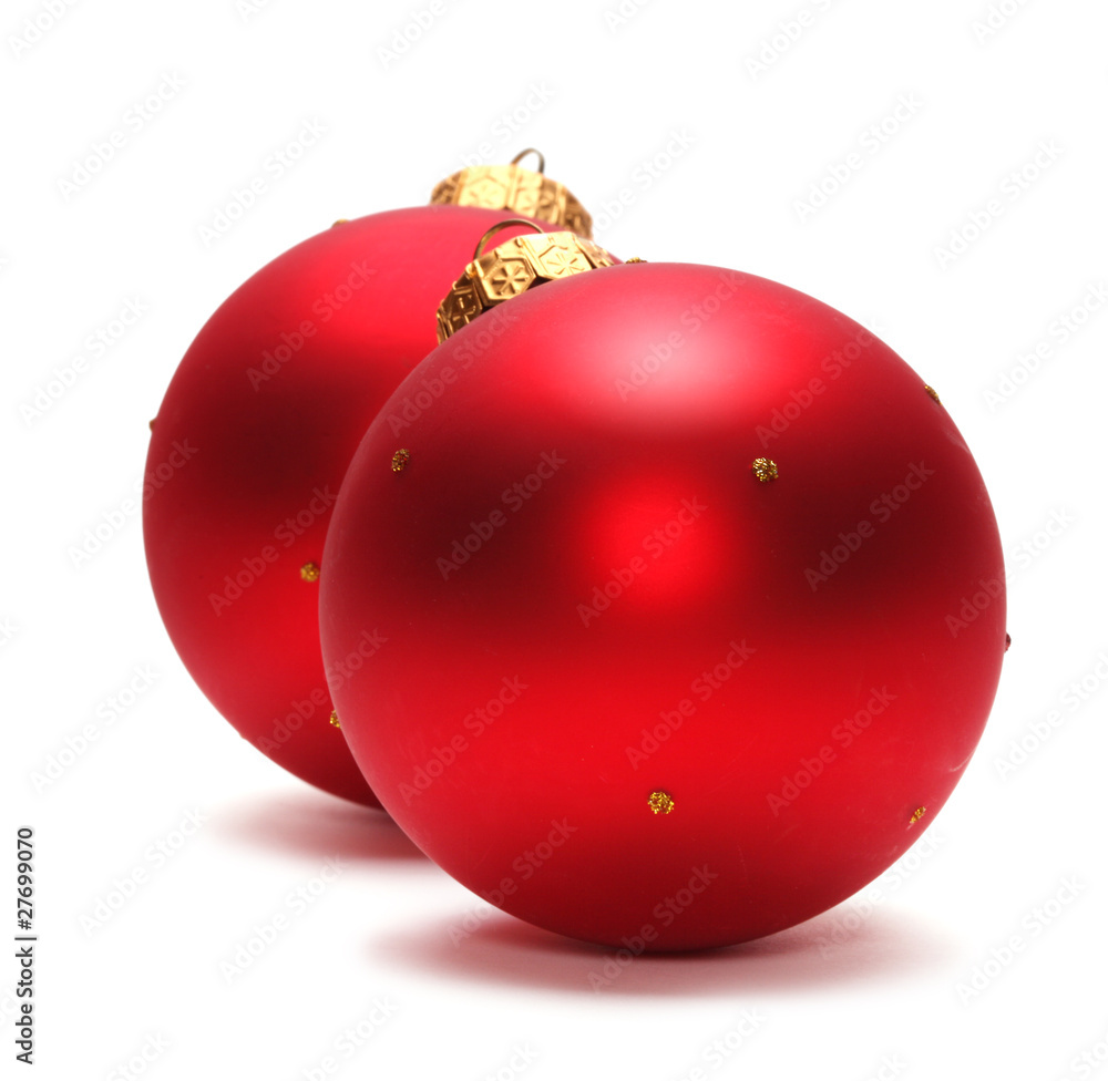 Red Christmas balls Red Christmas balls