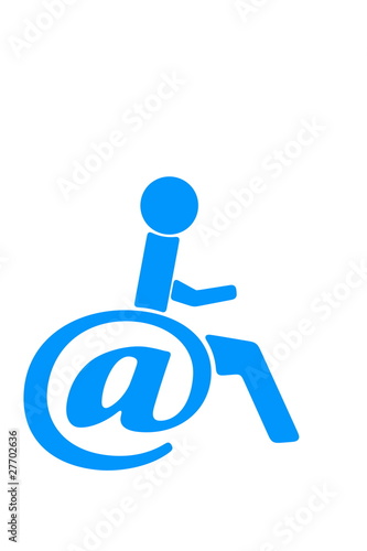 Internet as connection with world for invalid people