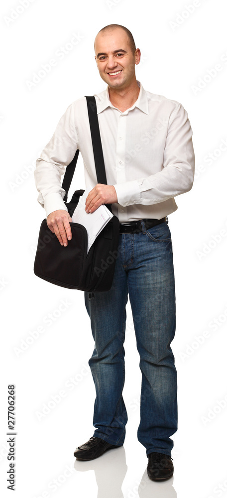 smiling businessman smiling businessman