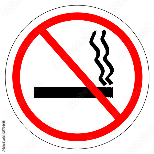 Panneau interdit de fumer