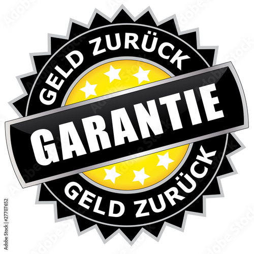 Geld zurück Garantie - Button
