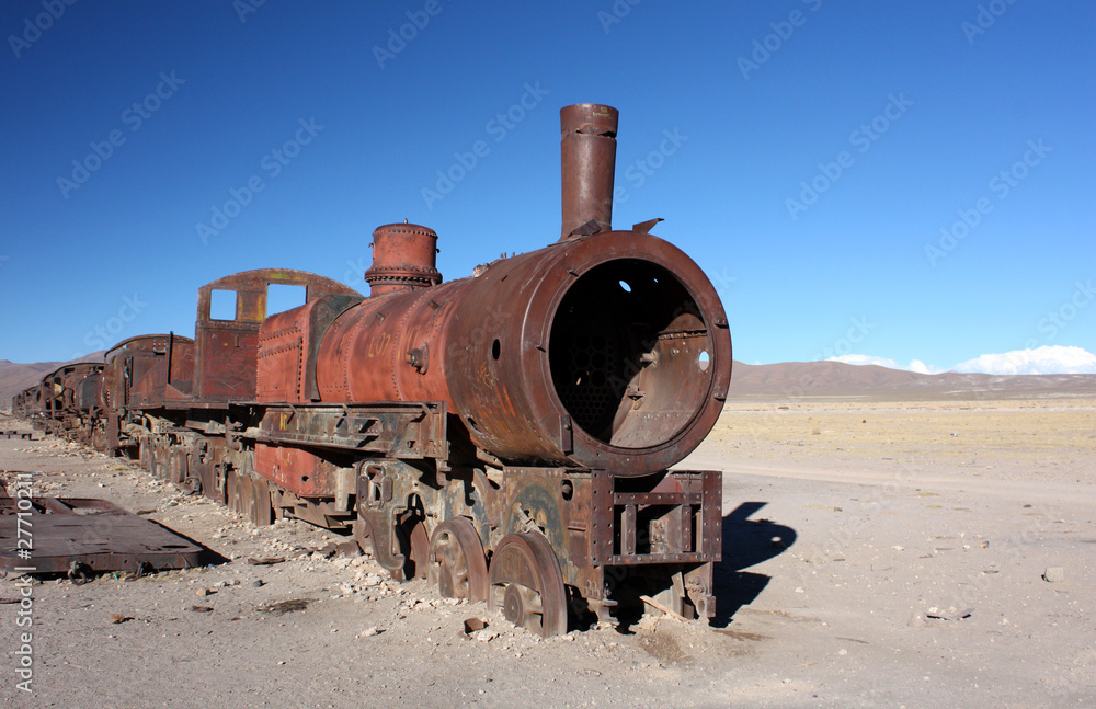 Alte Eisenbahn in der Wüste