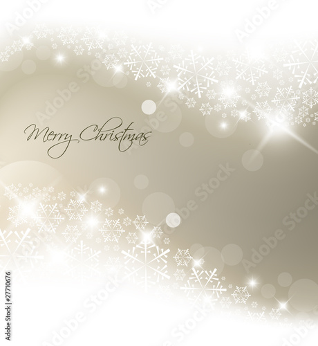 Light silver abstract Christmas background