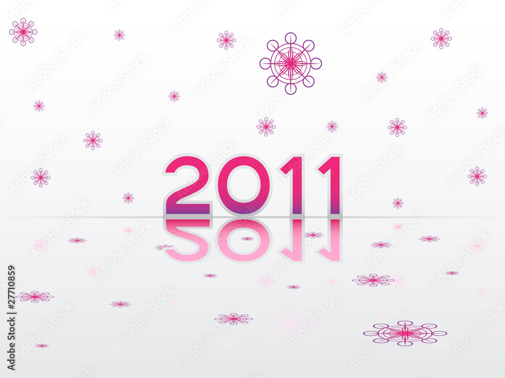 Happy new year 2011 background