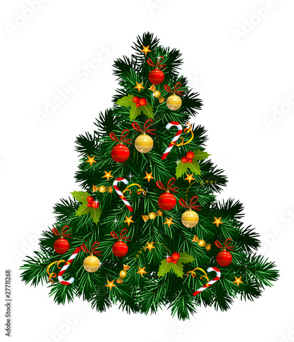 isolated Christmas tree