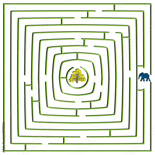 round square maze