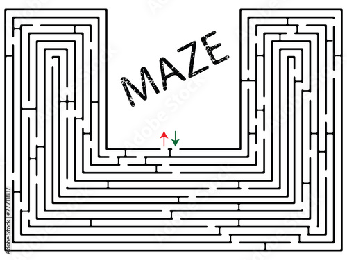 maze against white