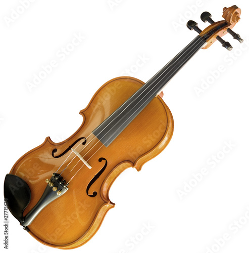 Violin isolated with clipping path
